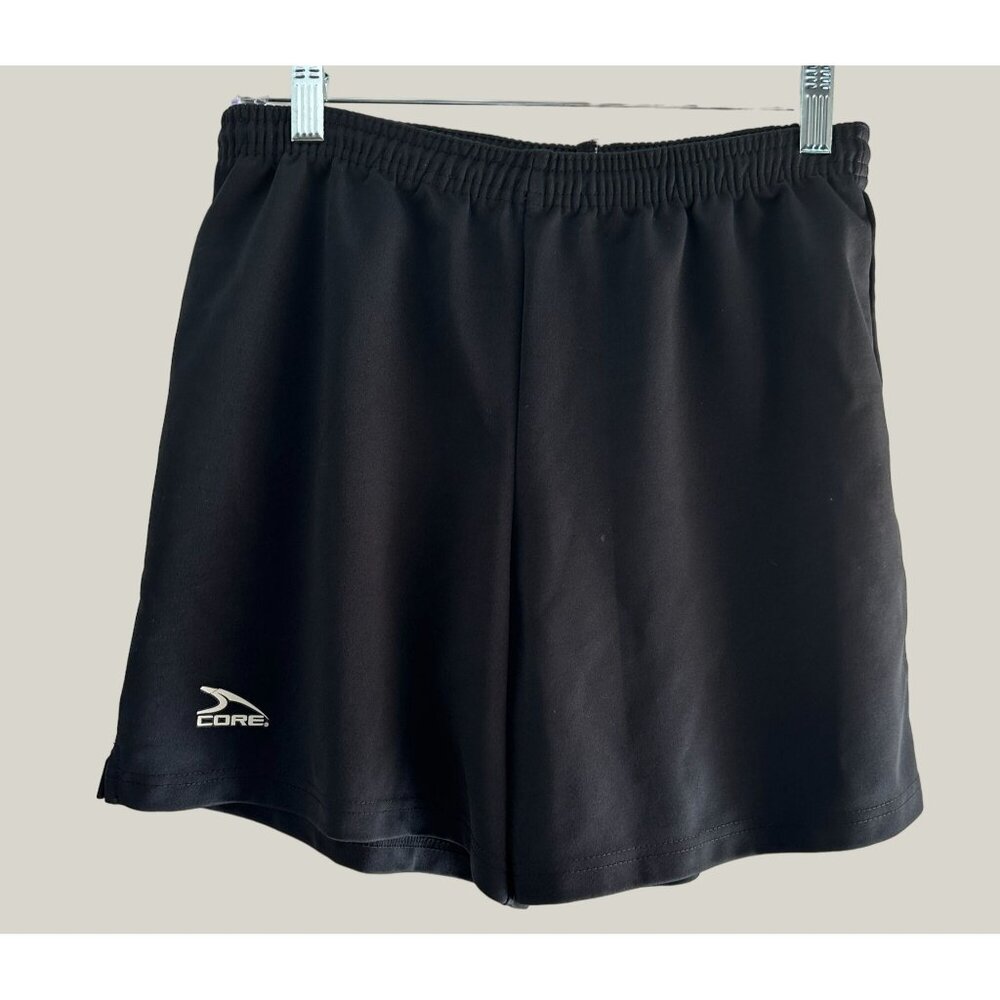 Score Boys Black Athletic Elastic Waist Shorts Size Small 28"